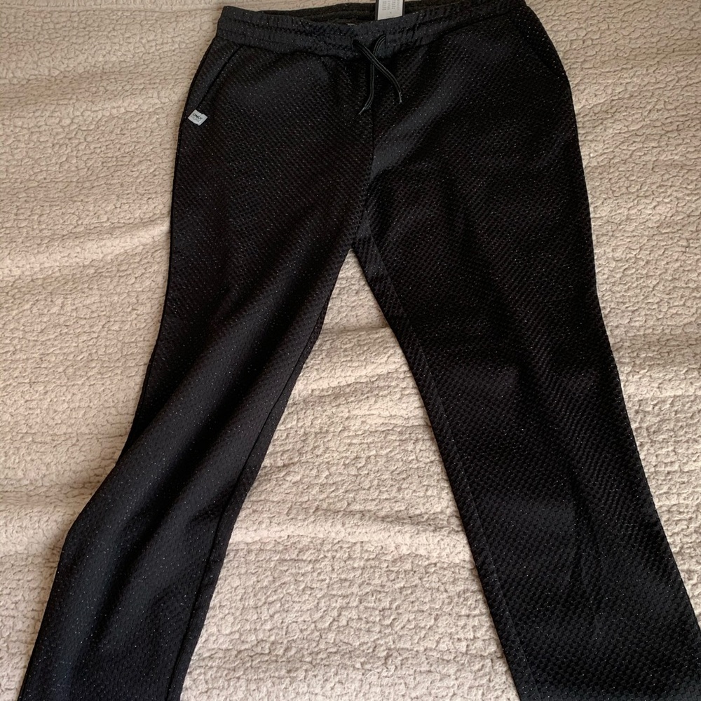 Glitter slim sweat pants